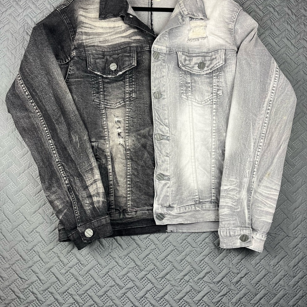 FWRD Denim Jacket in Black and Gray